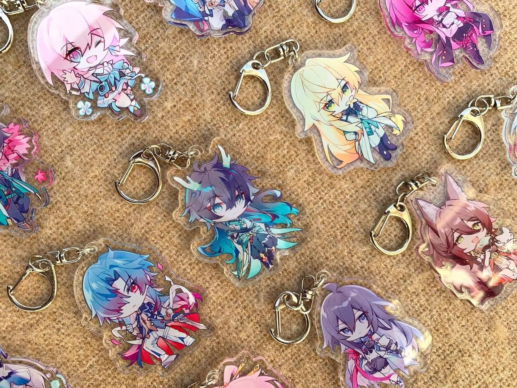 Porte-clés en forme d'étoile Honkai