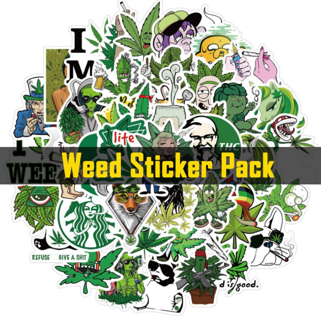 Weed Stickers Pack Etsy