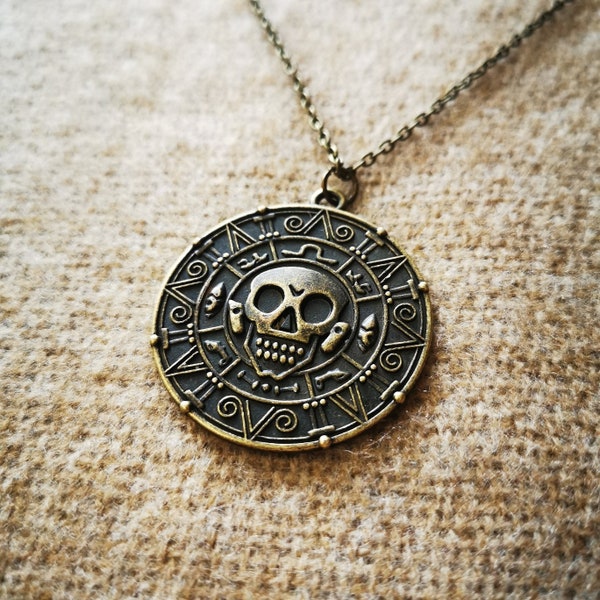 Pirate coin Necklace | Pirate coin Keychain