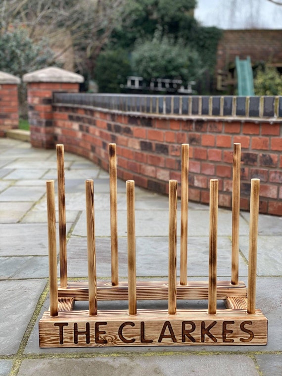 personalised welly rack
