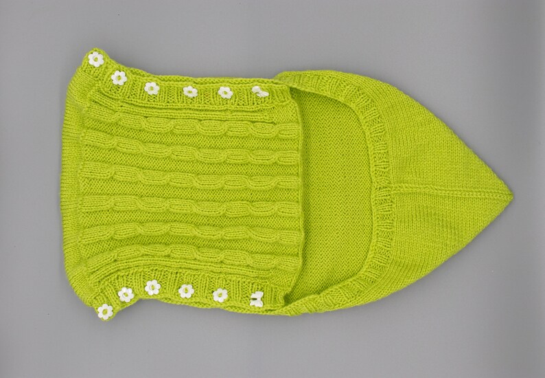 Hand-knitted baby blanket