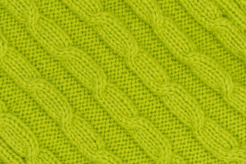 Hand-knitted baby blanket