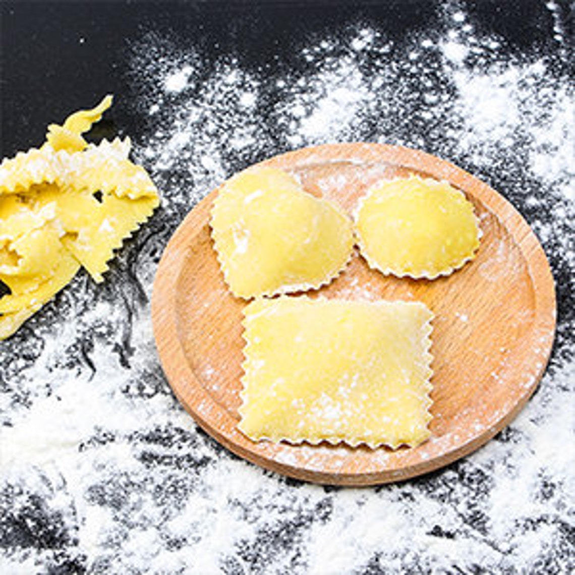 Ravioli Pasta Cutter Stamper Set of 5 Press Stamps with Wooden Etsy