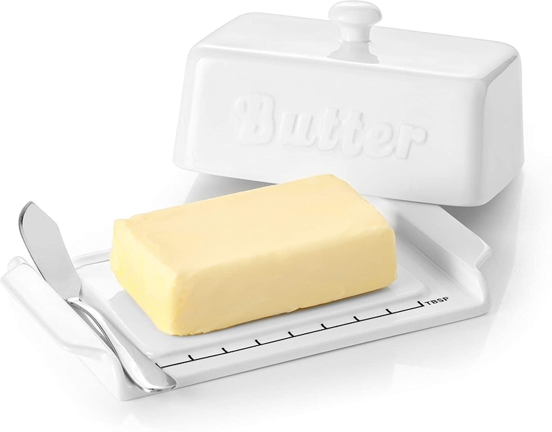 Large Butter Dish Perfect for 2 Sticks of Butter Large Size Etsy