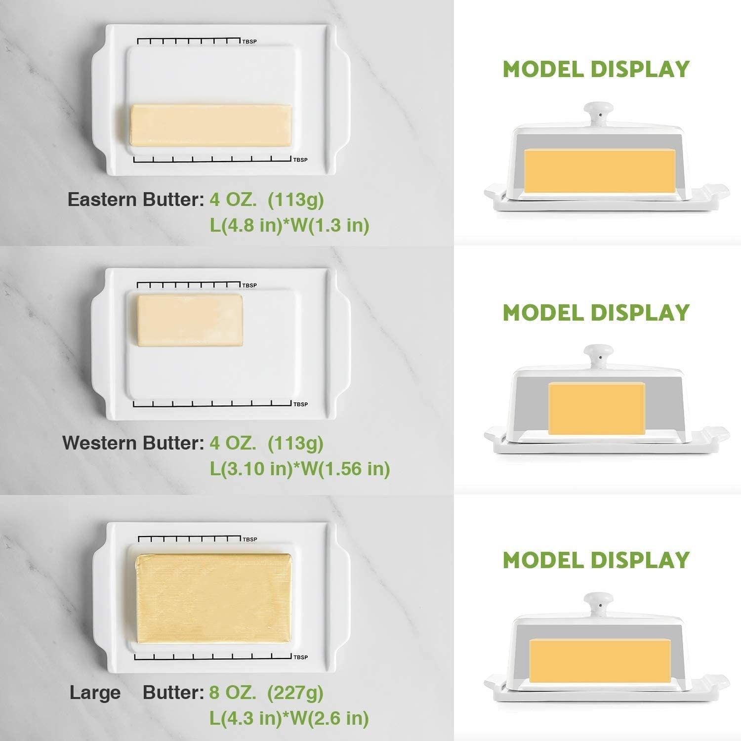 Large Butter Dish Perfect for 2 Sticks of Butter Large Size Etsy