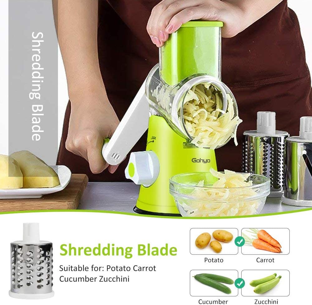Cheese Grater Rotary Handheld Chopper Mandoline Slicer Kitchen Etsy