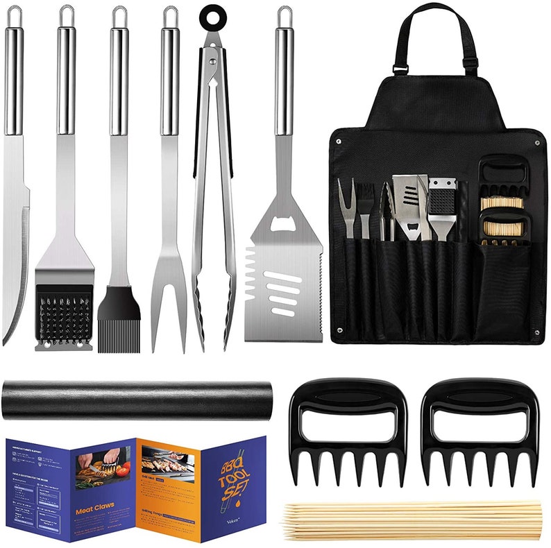 Grilling Utensils Set BBQ Grill Gift Kit Stainless Steel Etsy