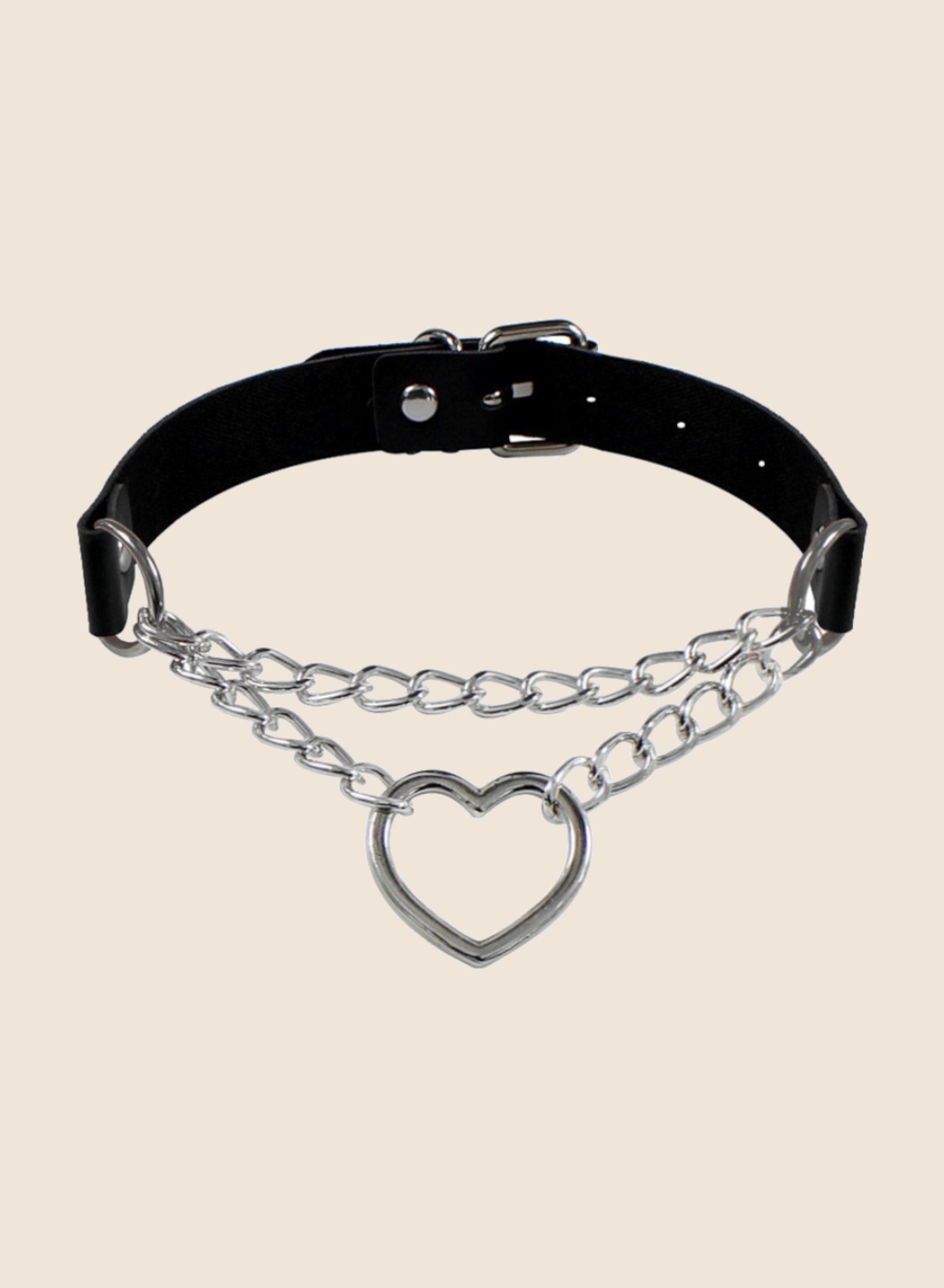 Heart Choker l Goth l Grunge l Alt l Emo l Etsy 25 cool crochet necklace patterns