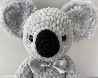 Crochet Koala Pattern: Chenille Plush Toy (PDF Download)