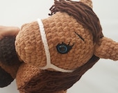 Crochet Horse Pattern: Chenille Amigurumi (PDF Download)