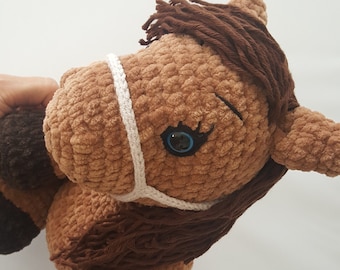 Crochet horse pattern, ENGLISH/CZECH written pattern, PDF download, crochet horse, written pattern of horse, english pdf, horse amigurumi