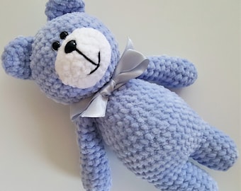 Crochet teddy bear written pattern english and czech printable pdf amigurumi crochet written instructions how to crochet teddy bear