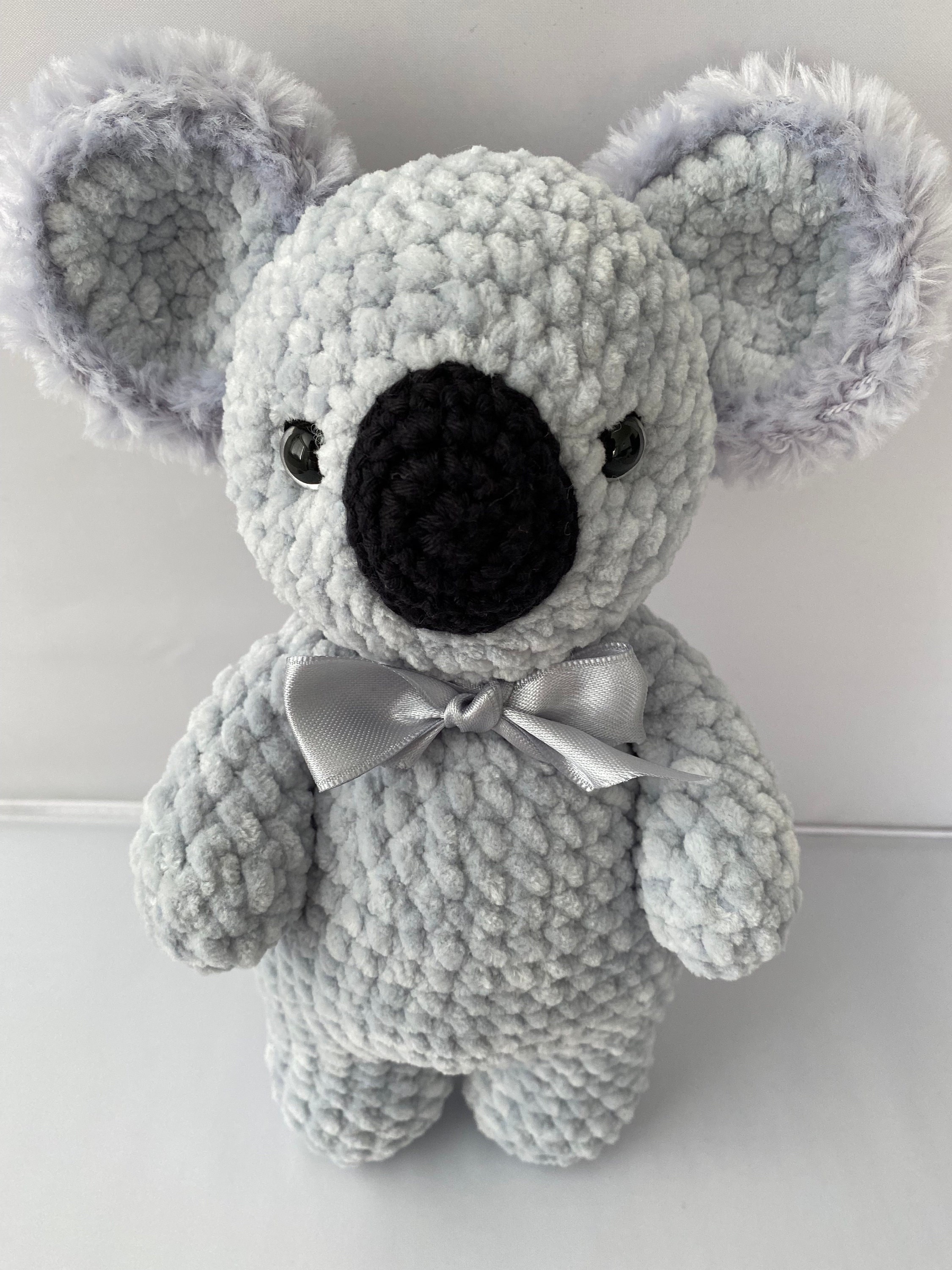 40 Koala Crochet Patterns for Amigurumi, Hats, Loveys, and Nursery Decor 17 Crochet Koala Pattern: Chenille Plush Toy