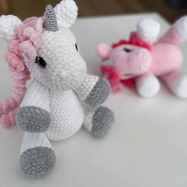 Häkelanleitung UNICORN, Schreibanleitung, PDF download, Baby Einhorn, Amigurumi, Einhorn gehäkelt, Anleitung englisch/tschechisch, Einhorn gehäkelt