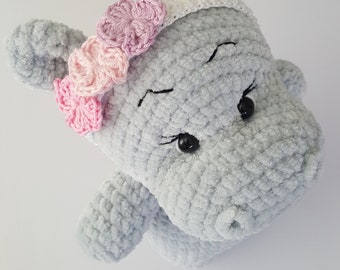 Nilpferd Häkelanleitung, englisch/tschechisch, PDF download, Nilpferd häkeln, Nilpferd häkeln, englisch pdf, Nilpferd amigurumi