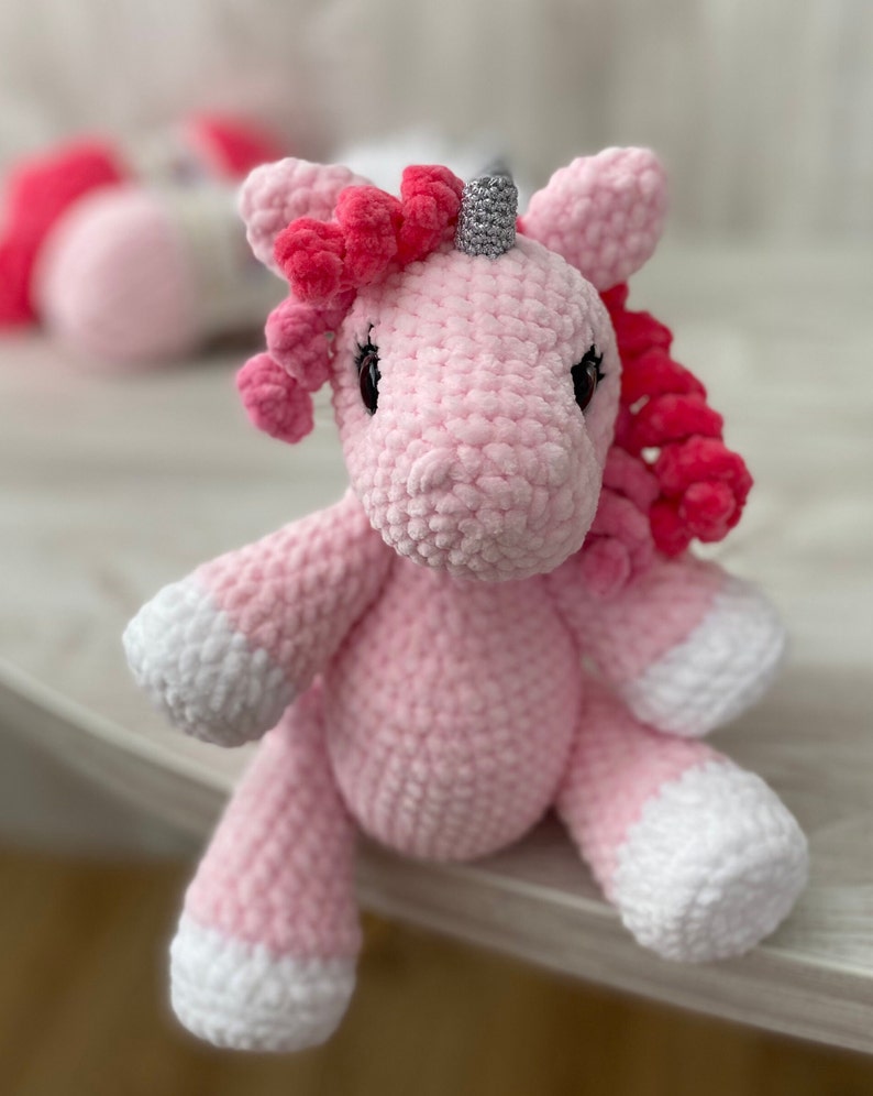 Crochet UNICORN pattern, writtern pattern, PDF download, baby unicorn, amigurumi, unicorn pattern, English/Czech pattern, crochet unicorn image 9