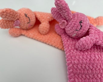 Crochet bunny lovey blanket, bunny blanket, written pattern ENGLISH/Czech, Pdf download pattern, amigurumi bunny pattern, crochet bunny