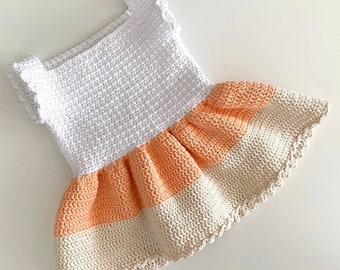 Crochet Summer Dress Pattern: Easy Girl's Dress (PDF Download)