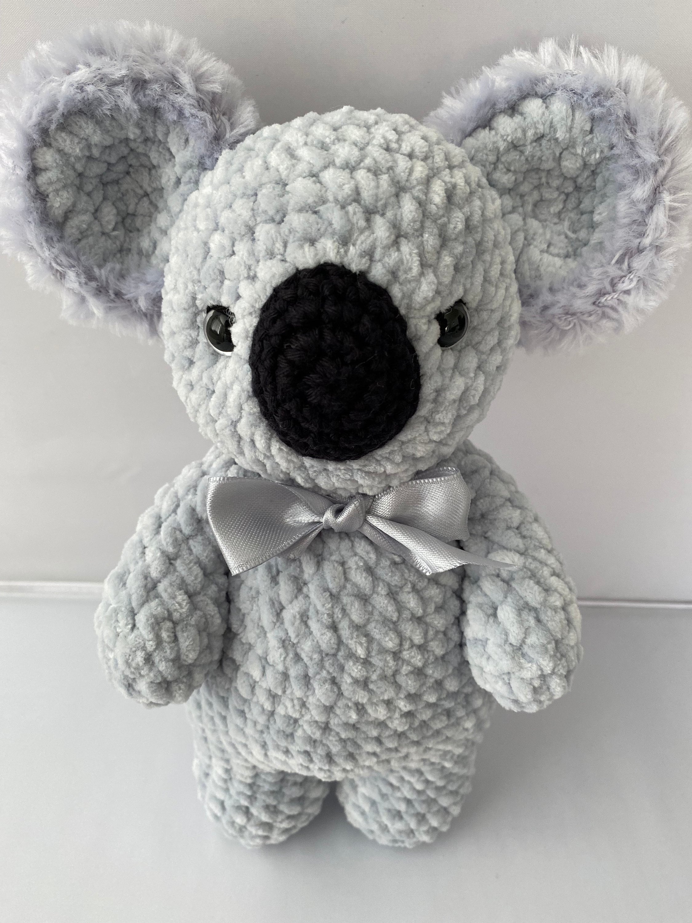 Kit Amigurumi crochet Koala gris 12 5 cm - La Poste