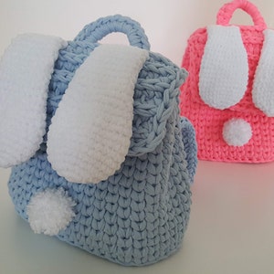 Crochet Rabbit Backpack PATTERN, PDF Written Pattern, Rabitt Back Pack ...