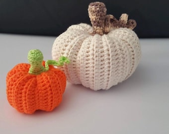 Crochet Pumpkin Written Pattern EN & CZ PDF instant download Halloween plush amigurumi pumpkin crochet pattern for beginners, home decor
