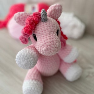Crochet UNICORN pattern, writtern pattern, PDF download, baby unicorn, amigurumi, unicorn pattern, English/Czech pattern, crochet unicorn image 8