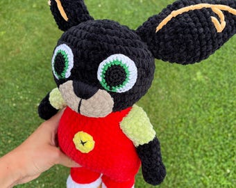 Patrón de peluche Bing a crochet: Conejo amigurumi (inglés y checo)