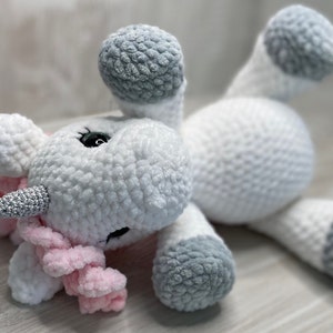 Crochet UNICORN pattern, writtern pattern, PDF download, baby unicorn, amigurumi, unicorn pattern, English/Czech pattern, crochet unicorn image 6