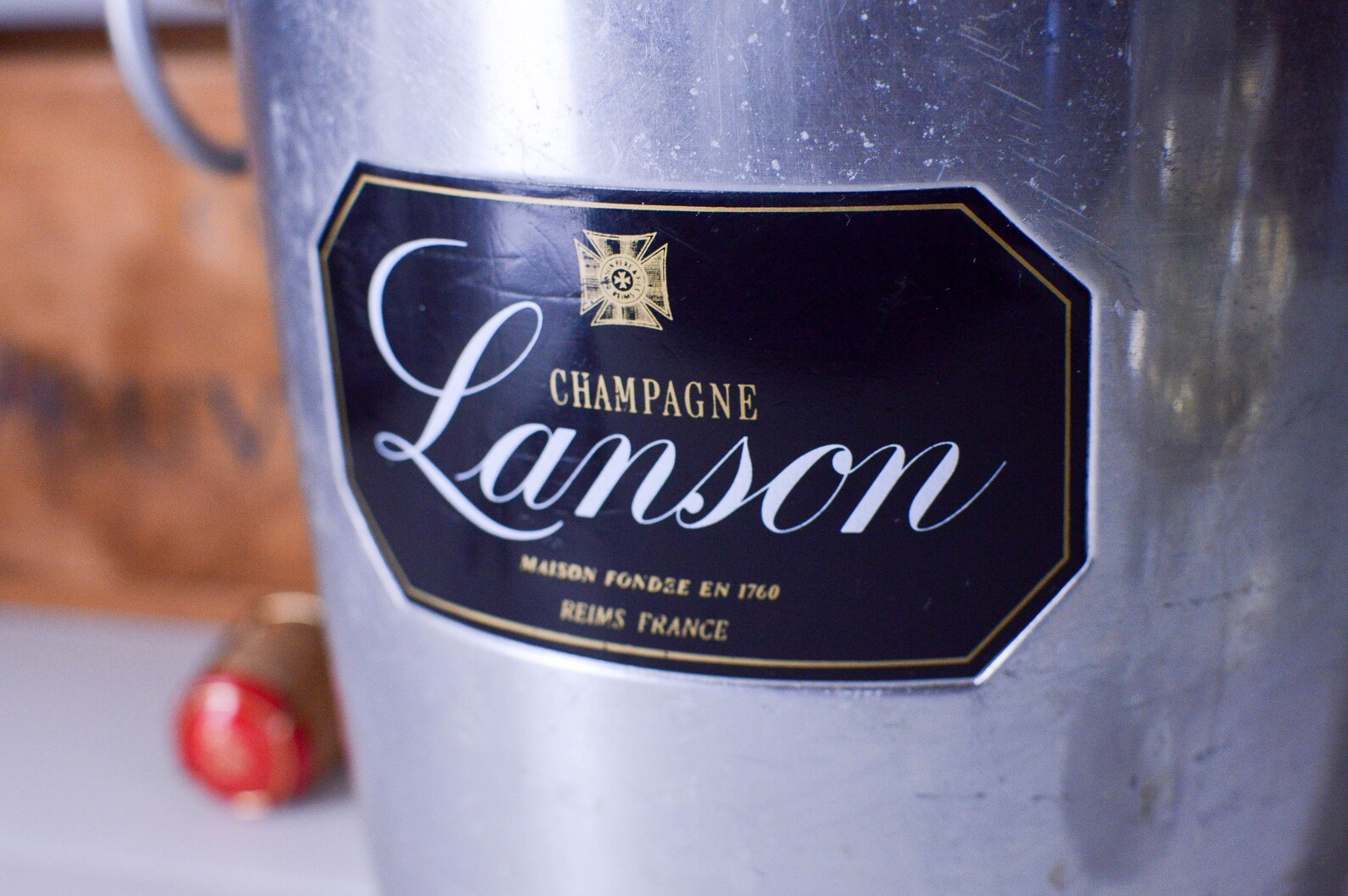 Vintage French Lanson Champagne Ice Bucket Metal Wine Cooler Etsy