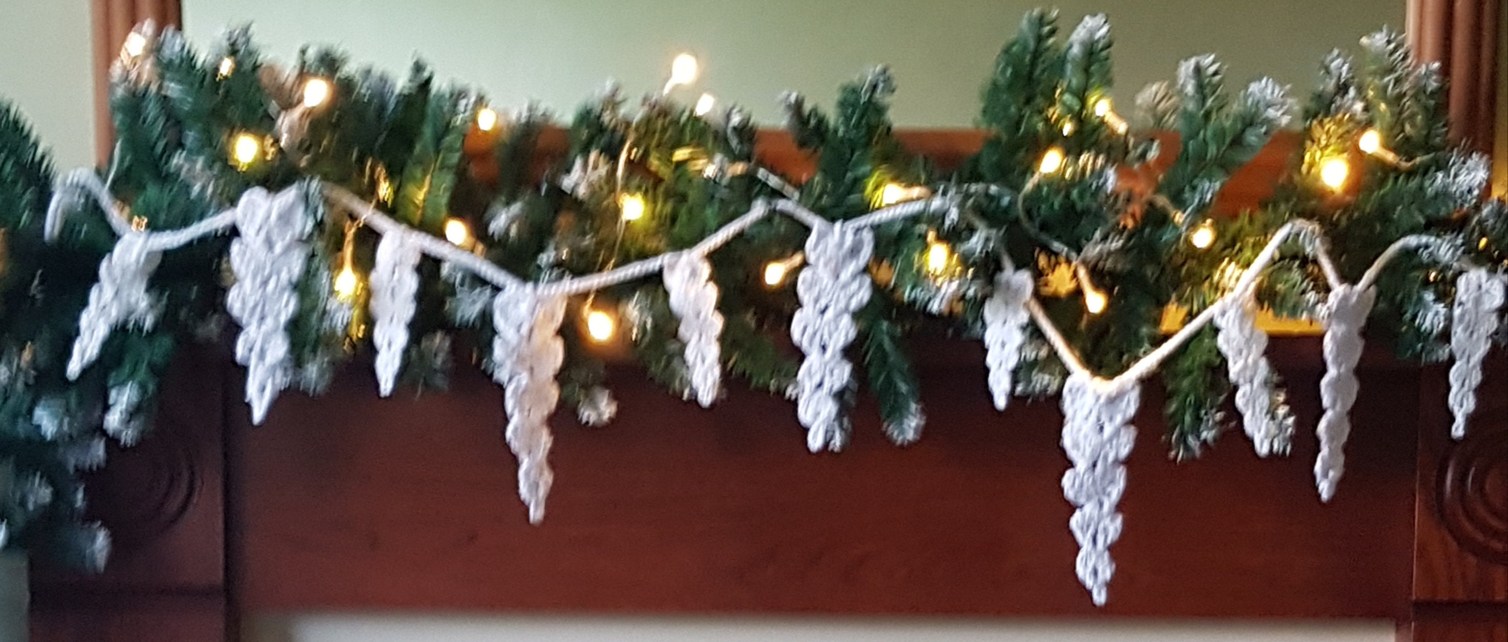 Christmas Icicle Ornament or Garland Etsy UK