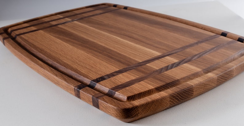 Handcrafted High-Quality 10 lbs Walnut & Oak Kitchen Board Barrel Style Personalizing Available A Perfect Gift image 4