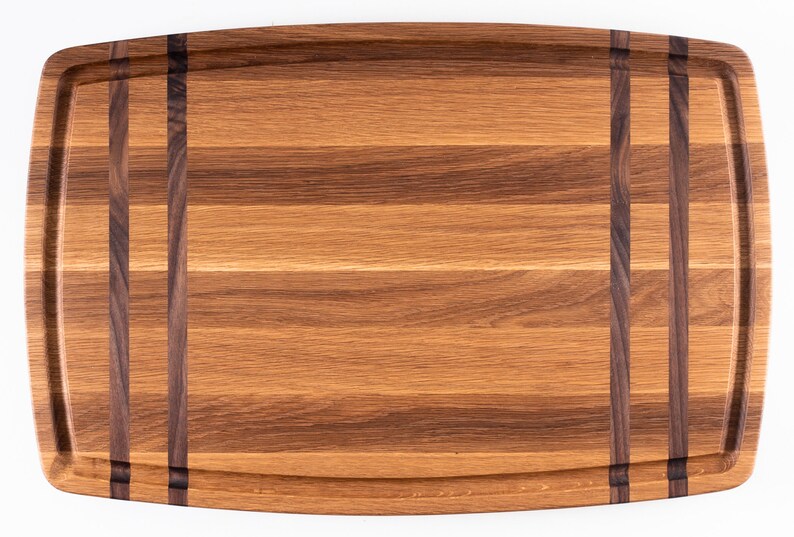 Handcrafted High-Quality 10 lbs Walnut & Oak Kitchen Board Barrel Style Personalizing Available A Perfect Gift image 2