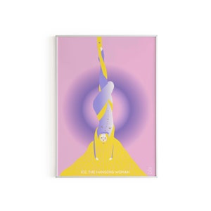 Le tarot de la femme suspendue, impression d'art mural, affiche, illustration