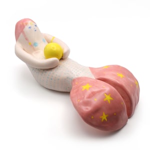 Mermaid Moon Goddess Ceramic