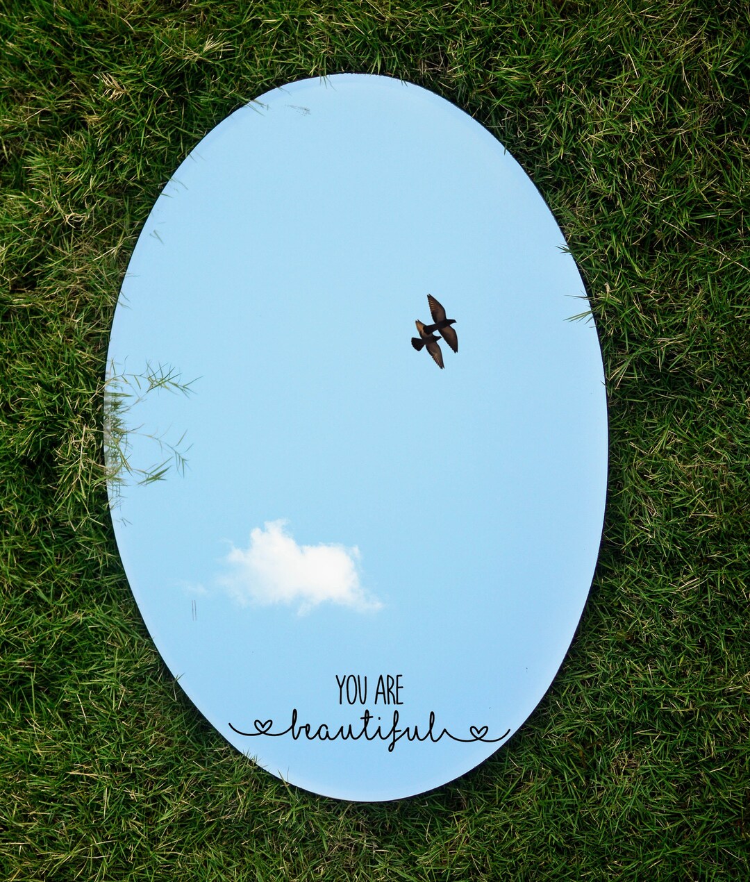 You Are Beautiful Mirror Sticker Etsy UK
