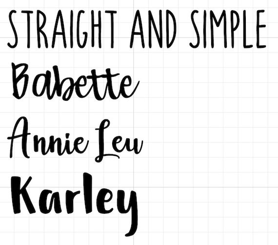Customisable Labels Babette Font