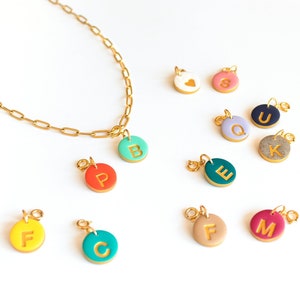 initial necklace 24 colors