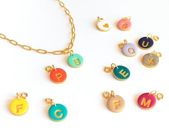 Collier à breloques initiales fait main, cadeaux personnalisés pour maman, collier lettre, collier de famille avec noms d'enfants, cadeau de fête des mères