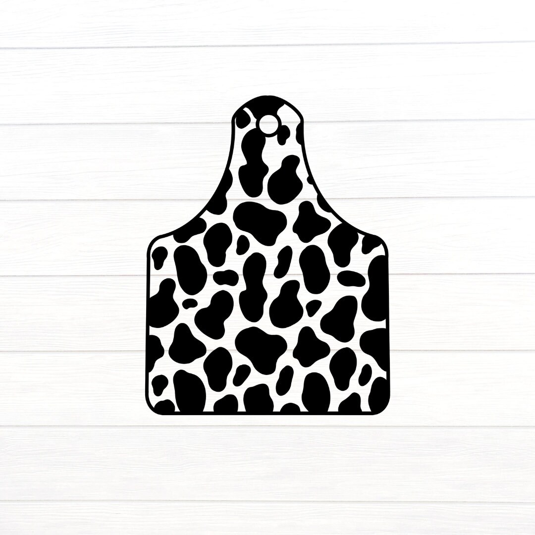 Cow Print Cow Tag Instant Digital Download PNG PDF SVG Etsy