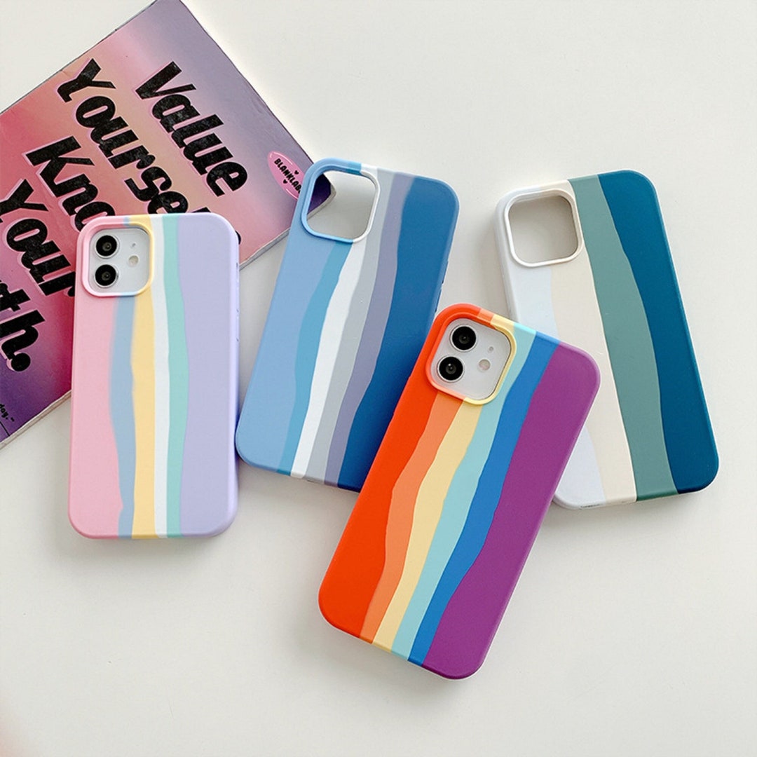 Rainbow Silicon Case iPhone 6 6s Plus Rainbow Case iPhone 7 8 Silicon