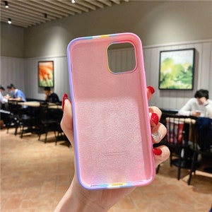 Rainbow Silicon Case iPhone 6 6s Plus Rainbow Case iPhone 7 8 Silicon Case Rainbow iPhone XR X Xs Max image 3