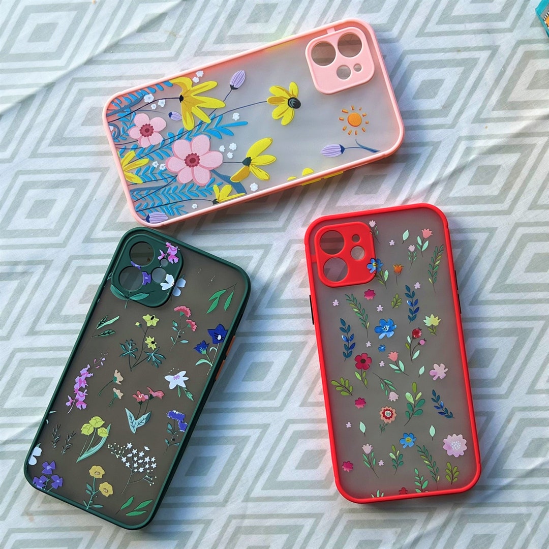 Cute Floral Case iPhone 11 12 13 Pro Mini Max XR X XS Max 7 8 Etsy UK
