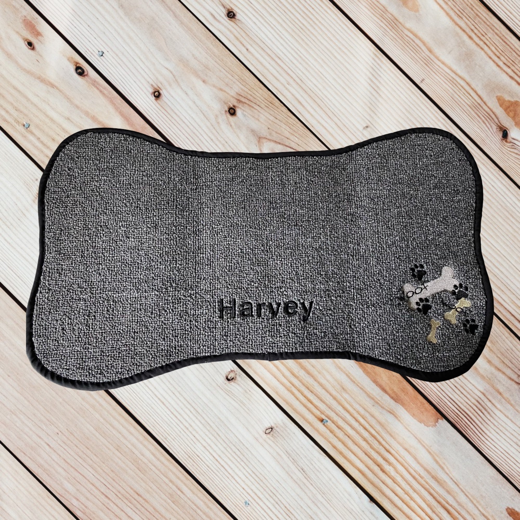 Personalised Dog pet mat for food and water bowls Handmade Etsy