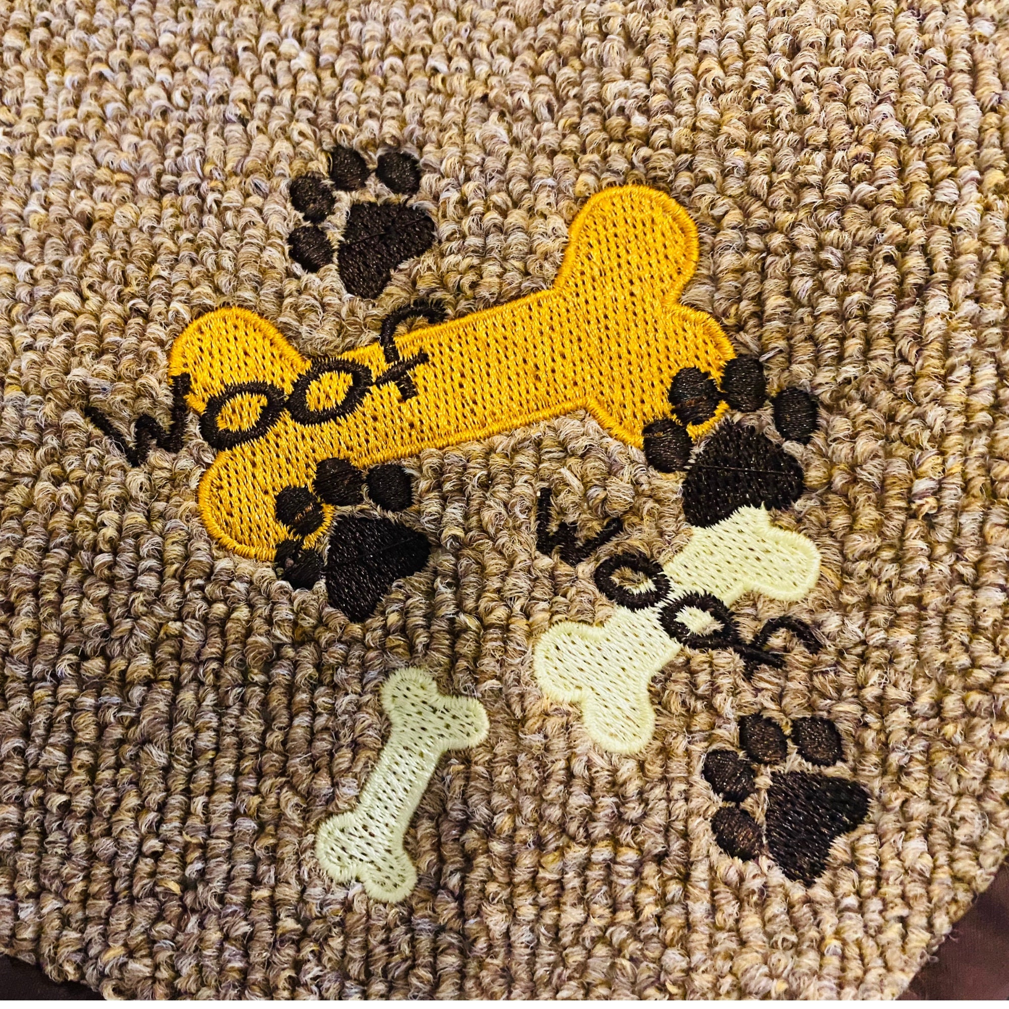 Personalised Dog pet mat for food and water bowls Handmade Etsy