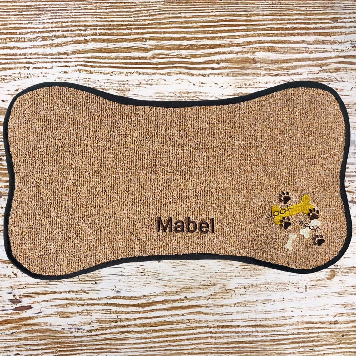 Personalised Dog pet mat for food and water bowls Handmade Etsy