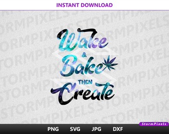 Wake & Bak en vervolgens maken | Sublimatieontwerp, wake and bake