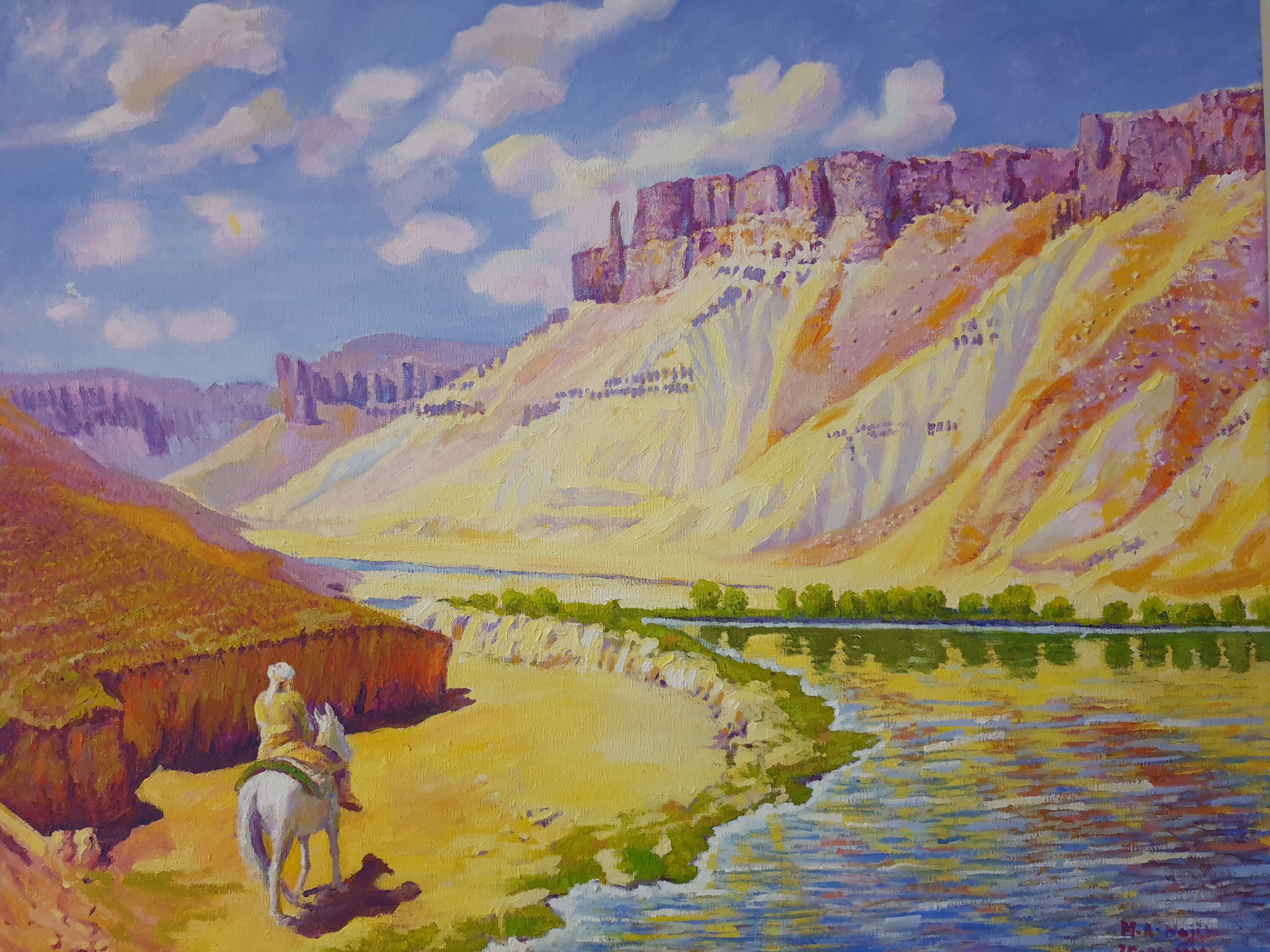 Landscape Painting Of Beautiful Mountains In Afghanistan Etsy