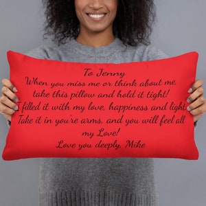 Personalized 18x18 Throw Pillow - Romantic Expressions