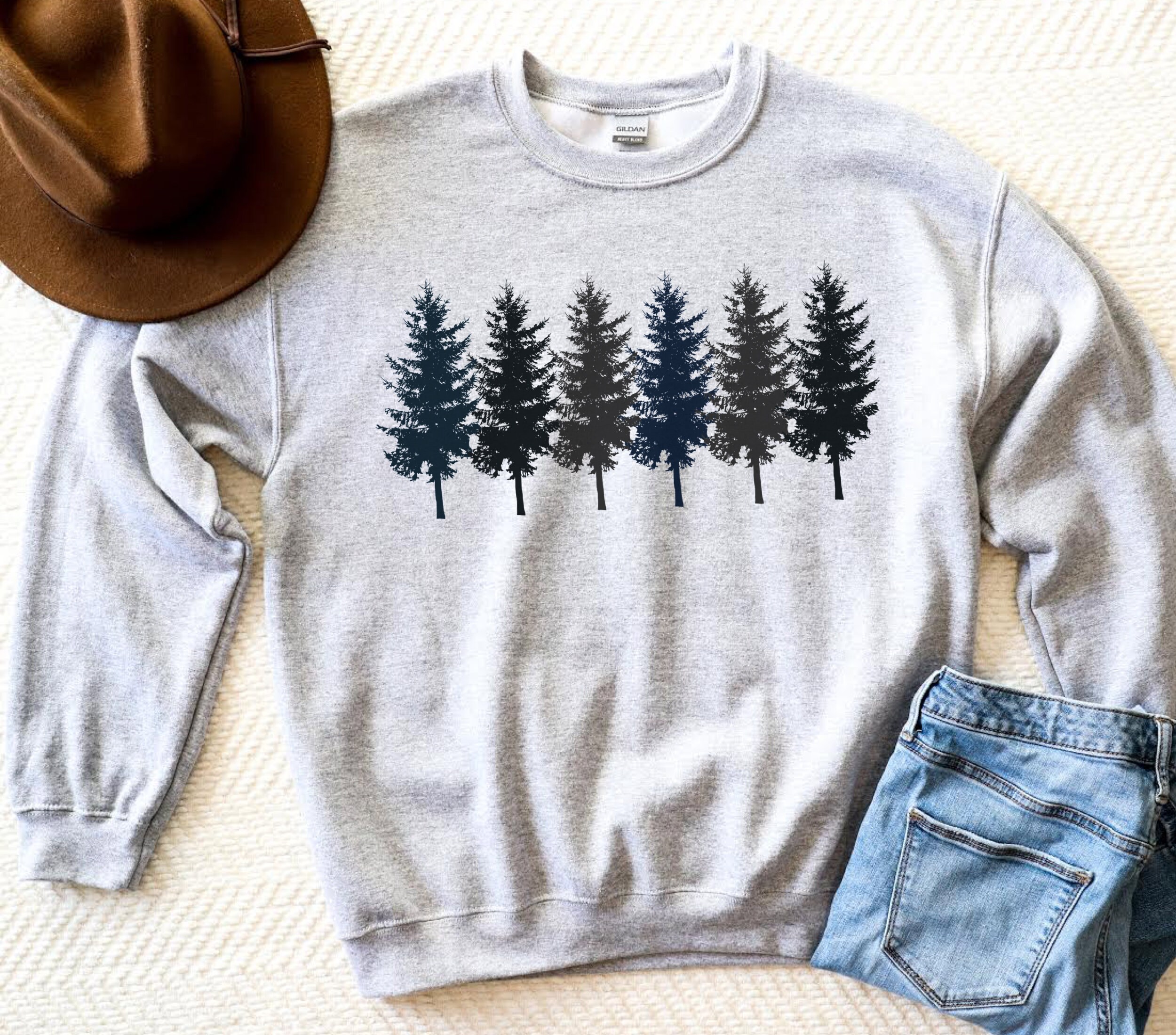 Trees Woods Sweatshirt Nature Sweatshirt Hiking Sweatshirt Etsy