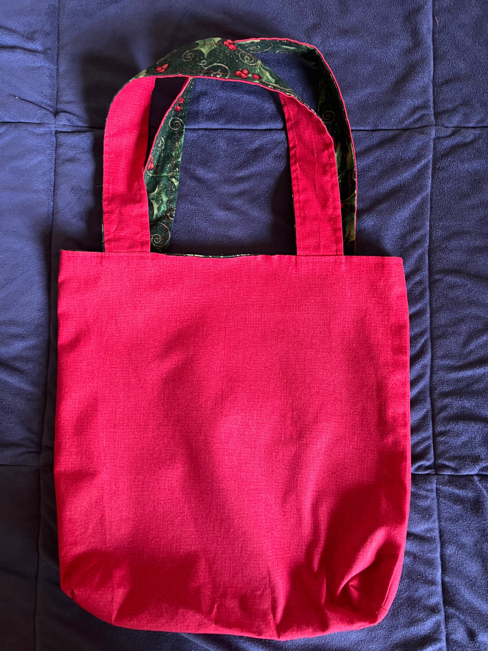 Holiday Reversible Tote Bag Multi Use Tote Bag Etsy